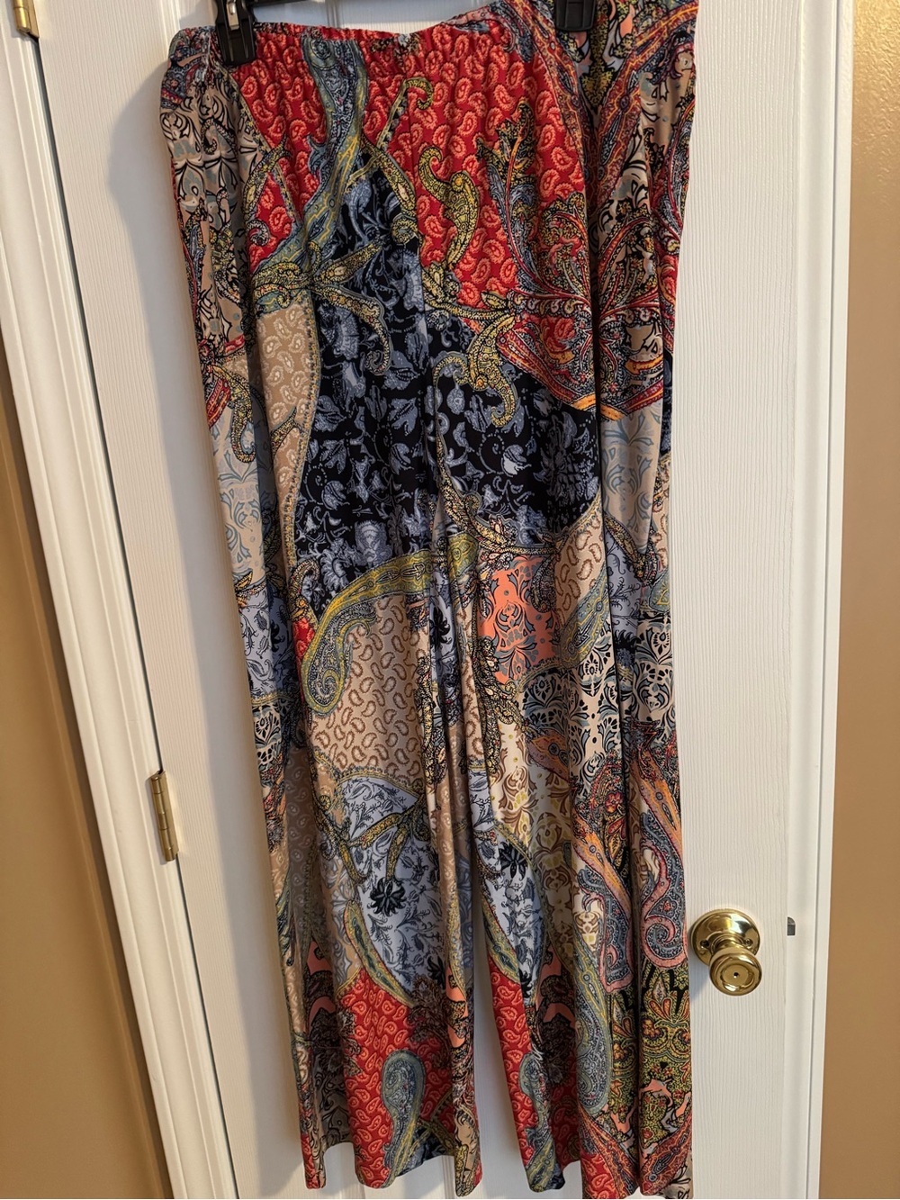 Chico's Multi-Color Paisley Wide-Leg Pants